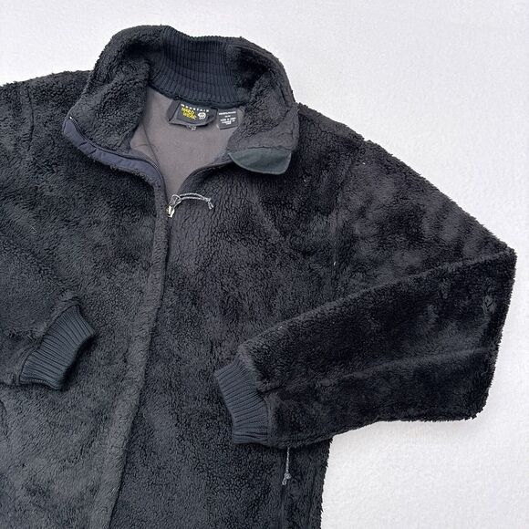 Mountain Hardwear Fleece Jacket Womens‎ Medium Black Sherpa Wind Stopper Hiking - Picture 3 of 12